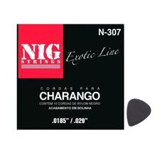 Encordoamento NIG para CHARANGO nylon preto c/ bolinha - N307 Encordoamento NIG para CHARANGO nylon preto c/ bolinha - N307