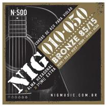 Encordoamento NIG Violão 010/050 N500 Palheta e 1 mi Extra Cordas de Violão de Aço NIG Music Instrumentos Musicais Cordas Bronze Palheta Grátis Encordoamento NIG Violão 010/050 N500 Palheta e 1 mi Extra Cordas de Violão de Aço NIG Music Instrumentos Musicais Cordas Bronze Palheta Grátis