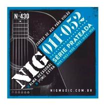 Encordoamento Nig Violão Aço 011 N-430 + Mi extra