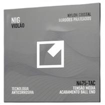Encordoamento nig violao nylon-cristal/prateada media tensao n475-tac
