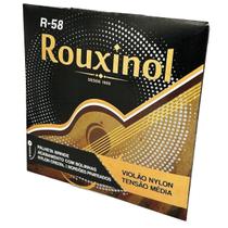 Encordoamento Nylon Média Rouxinol R58 + palheta