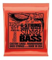 Encordoamento p/ baixo ernie ball 6c (032) nickel p02838