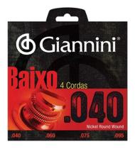 Encordoamento p/ baixo giannini 4c. (0.40) geebrl