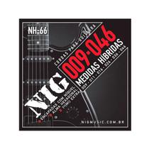 Encordoamento P/ Guitarra Cordas Nig Nh66 009 Medidas Híbridas Encordoamento P/ Guitarra Cordas Nig Nh66 009 Medidas Híbridas