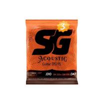 Encordoamento P/violão Aço Bronze 85/15 Pct/3 Sg 0.010 - 0.047 - Pç / 3