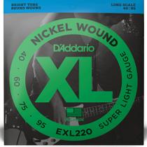 Encordoamento para Baixo 4 Cordas EXL220 D'Addario