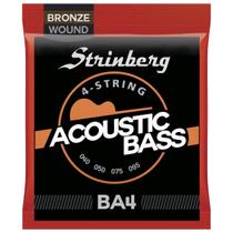 Encordoamento Para Baixolão Baixo Acústico 4 Cordas 040 Strinberg Ba4