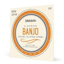 Encordoamento para Banjo EJ61 Nickel-Plated Steel 5 Cordas D'Addario