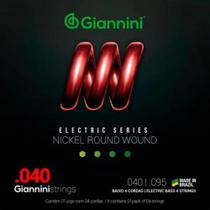 Encordoamento Para Contrabaixo 4 cordas 040 Giannini - GEEBRL Encordoamento Para Contrabaixo 4 cordas 040 Giannini - GEEBRL