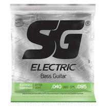 Encordoamento Para Contrabaixo 4 Cordas Extra Light SG (.040 - .095)