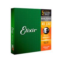 Encordoamento Para Contrabaixo Elixir 5 Cordas 0.45 Light 14202 Kit
