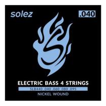 Encordoamento Para Contrabaixo Solez 4 Cordas .040 Slb440