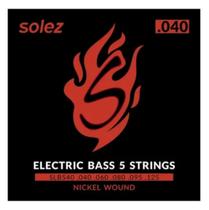 Encordoamento Para Contrabaixo Solez 5 Cordas .040 Slb540