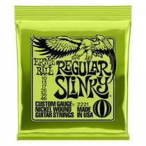 Encordoamento Para Guitarra 0.10 Niquel Regular Slinky 2221 Ernie Ball F002