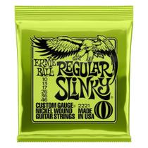 Encordoamento para Guitarra 0.10 Niquel Regular SLINKY 2221 Ernie BALL Encordoamento para Guitarra 0.10 Niquel Regular SLINKY 2221 Ernie BALL