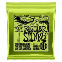 Encordoamento para Guitarra 0.10 Niquel Regular SLINKY 2221 Ernie BALL Encordoamento para Guitarra 0.10 Niquel Regular SLINKY 2221 Ernie BALL