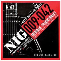 Encordoamento para guitarra .009 / .042" tradicional n63 - NIG