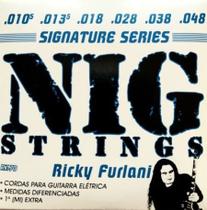 Encordoamento Para Guitarra 0105 -048 Signature Ricky Furlani RK70 - 1 Mi Extra + Palheta