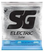 Encordoamento para Guitarra 0,11 SG Strings Nickel Wound