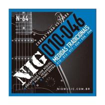 Encordoamento Para Guitarra 6 Cordas Nig (.010 - .046) N64 Encordoamento Para Guitarra 6 Cordas Nig (.010 - .046) N64