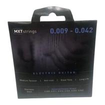 Encordoamento Para Guitarra Aço 009 042 Níquel Tensão Média - mxt
