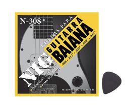 Encordoamento para Guitarra BAIANA 008 NIG -- (008/042) -- Jogo com 5 cordas