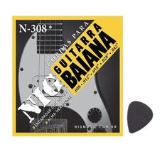 Encordoamento para Guitarra BAIANA 008 NIG -- (008/042) -- Jogo com 5 cordas Encordoamento para Guitarra BAIANA 008 NIG -- (008/042) -- Jogo com 5 cordas