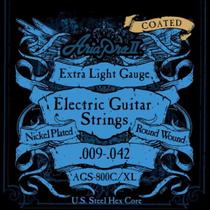 Encordoamento Para Guitarra Coated .009 AGS800CXL Aria Pro II