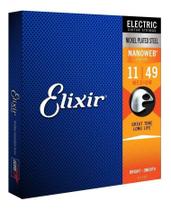 Encordoamento Para Guitarra Elixir .011 Níquel Nanoweb 12027