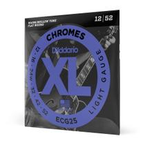 Encordoamento Para Guitarra Lisa .012-.052 D'Addario XL Chromes ECG25