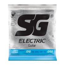 Encordoamento para Guitarra SG 6668 Medium 0.012 C/ Palheta e 1ª Extra
