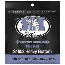 Encordoamento Para Guitarra SIT 010 Power Wound Heavy Bottom S1052 - S.I.T.