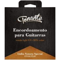 Encordoamento para guitarra - sonora special - tensão light 0.9 - 80% cobre - etssgtl09 - TONANTE