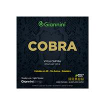 Encordoamento para viola aco prateado tensao leve serie cobra gesvl Encordoamento para viola aco prateado tensao leve serie cobra gesvl