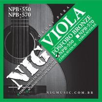 Encordoamento Para Viola Cebolão MI NPB550 NIG Fósforo Bronze Encordoamento Para Viola Cebolão MI NPB550 NIG Fósforo Bronze