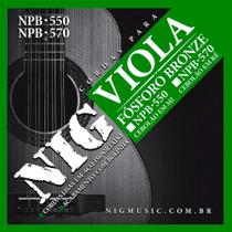 Encordoamento para Viola Fósforo Bronze Cebolão em Mi NPB550 - NIG - NIG Encordoamento para Viola Fósforo Bronze Cebolão em Mi NPB550 - NIG - NIG