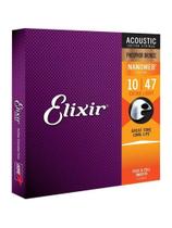 Encordoamento Para Violão .010 Extra Light Phosphor Bronze Nanoweb 16002 Elixir Encordoamento Para Violão .010 Extra Light Phosphor Bronze Nanoweb 16002 Elixir