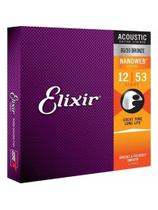 Encordoamento Para Violão .012 Light Nanoweb Elixir