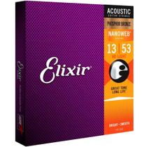 Encordoamento Para Violão 013 Aço Phosphor Bronze Hdlt Com Revestimento Nanoweb 16182 Elixir