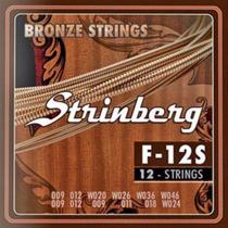 Encordoamento para Violão 12 cordas F12S Strinberg