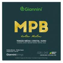 Encordoamento Para Violão 6 Cordas MPB Giannini (.028 - .043)