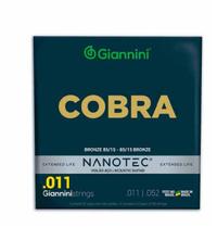 Encordoamento Para Violão 6 Cordas Nanotec Cobra Giannini (.011 - .052) Encordoamento Para Violão 6 Cordas Nanotec Cobra Giannini (.011 - .052)