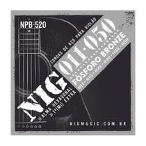 Encordoamento Para Violão 6 Cordas Nig (.011 - .050) NPB520 Encordoamento Para Violão 6 Cordas Nig (.011 - .050) NPB520