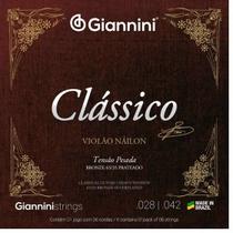 Encordoamento Para Violão 6 Cordas Pesada Clássico Giannini (.028 - .042)