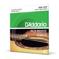 Encordoamento para Violão Aço 0.9 daddario Encordoamento para Violão Aço 0.9 daddario