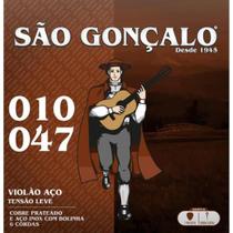 Encordoamento Para Violão Aço .010 Leve São Gonçalo Encordoamento Para Violão Aço .010 Leve São Gonçalo
