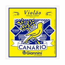 Encordoamento para Violão Aço 6 cordas Giannini Canário GESWB (.011 .045) Média com bolinha