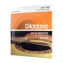 Encordoamento Para Violão Aço Daddario 010 EZ900 - D'Addario