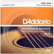 Encordoamento para Violão Aço EJ15 D'Addario Encordoamento para Violão Aço EJ15 D'Addario
