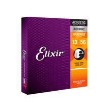 Encordoamento para violão aço elixir 013 medium bronze 80/20 6660